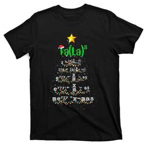 FA (LA)8 Funny Christmas Santa Fa La Math Elf Teacher T-Shirt