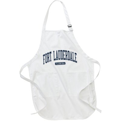 Fort Lauderdale Florida Fl College University Style Navy Apron