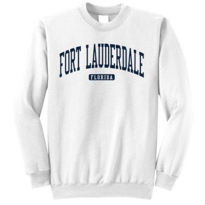 Fort Lauderdale Florida Fl College University Style Navy Sweatshirt