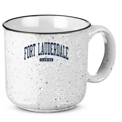 Fort Lauderdale Florida Fl College University Style Navy 15oz Campfire Ceramic Mug