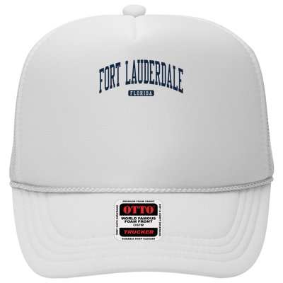 Fort Lauderdale Florida Fl College University Style Navy Trucker Hat