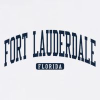 Fort Lauderdale Florida Fl College University Style Navy Visor