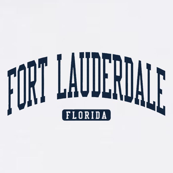 Fort Lauderdale Florida Fl College University Style Navy Visor