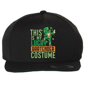 Funny Leprechaun Fun Drunk Lucky Bartender St Patrick's Day Funny Gift Wool Snapback Cap