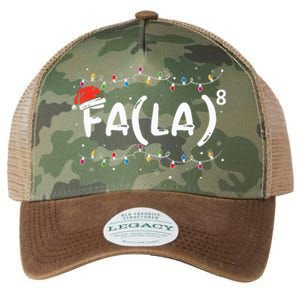 FA (LA)8 Funny Christmas Santa Fa La Math Teacher Legacy Tie Dye Trucker Hat