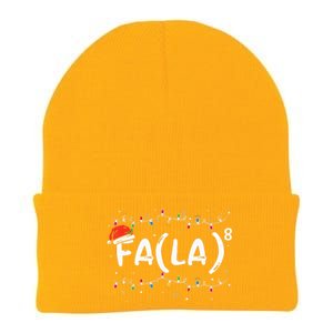 FA (LA)8 Funny Christmas Santa Fa La Math Teacher Knit Cap Winter Beanie