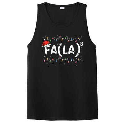 FA (LA)8 Funny Christmas Santa Fa La Math Teacher PosiCharge Competitor Tank