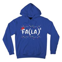 FA (LA)8 Funny Christmas Santa Fa La Math Teacher Hoodie