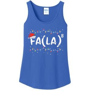 FA (LA)8 Funny Christmas Santa Fa La Math Teacher Ladies Essential Tank