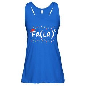 FA (LA)8 Funny Christmas Santa Fa La Math Teacher Ladies Essential Flowy Tank