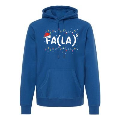 FA (LA)8 Funny Christmas Santa Fa La Math Teacher Premium Hoodie