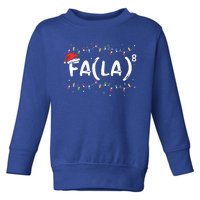 FA (LA)8 Funny Christmas Santa Fa La Math Teacher Toddler Sweatshirt