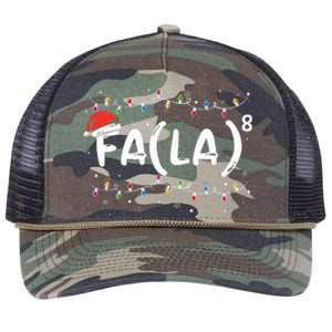 FA (LA)8 Funny Christmas Santa Fa La Math Teacher Retro Rope Trucker Hat Cap