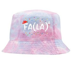 FA (LA)8 Funny Christmas Santa Fa La Math Teacher Tie-Dyed Bucket Hat