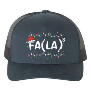 FA (LA)8 Funny Christmas Santa Fa La Math Teacher Yupoong Adult 5-Panel Trucker Hat