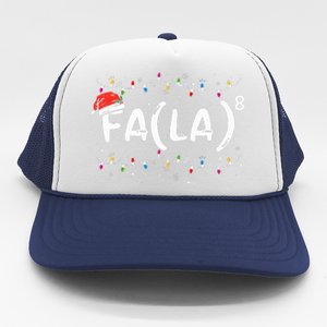 FA (LA)8 Funny Christmas Santa Fa La Math Teacher Trucker Hat