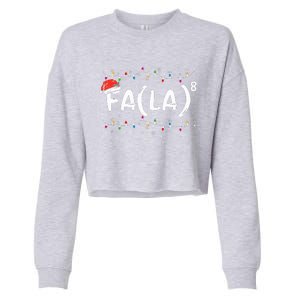 FA (LA)8 Funny Christmas Santa Fa La Math Teacher Cropped Pullover Crew