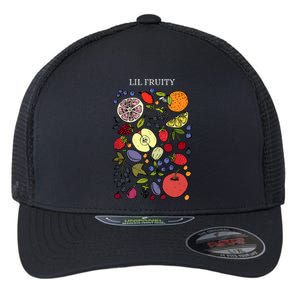 Funny Lil Fruity Subtle Lesbian Pride Month Flexfit Unipanel Trucker Cap