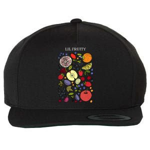 Funny Lil Fruity Subtle Lesbian Pride Month Wool Snapback Cap