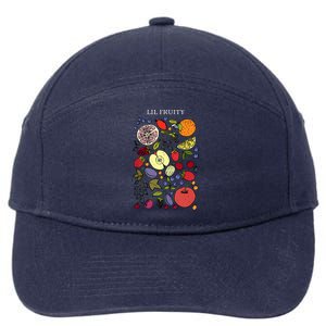 Funny Lil Fruity Subtle Lesbian Pride Month 7-Panel Snapback Hat