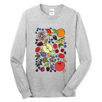 Funny Lil Fruity Lgbtq Subtle Lesbian Lgbtq Pride Month Tall Long Sleeve T-Shirt