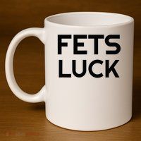 Fets Luck 11oz C Handle Ceramic Mug