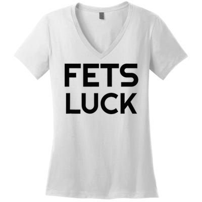 Fets Luck Women's V-Neck T-Shirt