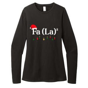 Fa (La)8 Funny Christmas Santa Fa La Math Teacher Student Womens CVC Long Sleeve Shirt