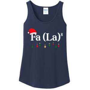 Fa (La)8 Funny Christmas Santa Fa La Math Teacher Student Ladies Essential Tank