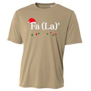 Fa (La)8 Funny Christmas Santa Fa La Math Teacher Student Cooling Performance Crew T-Shirt