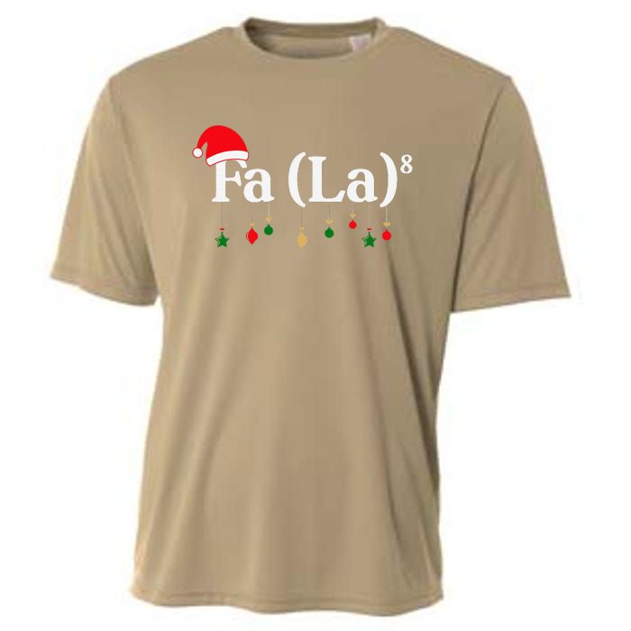 Fa (La)8 Funny Christmas Santa Fa La Math Teacher Student Cooling Performance Crew T-Shirt