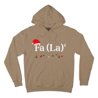 Fa (La)8 Funny Christmas Santa Fa La Math Teacher Student Hoodie