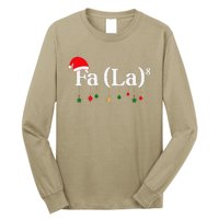 Fa (La)8 Funny Christmas Santa Fa La Math Teacher Student Long Sleeve Shirt