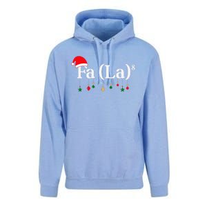 Fa (La)8 Funny Christmas Santa Fa La Math Teacher Student Unisex Surf Hoodie