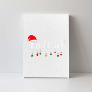 Fa (La)8 Funny Christmas Santa Fa La Math Teacher Student Canvas