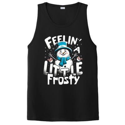 Feelin Little Frosty Snowman Merry Christmas PosiCharge Competitor Tank