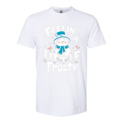 Feelin Little Frosty Snowman Merry Christmas Softstyle® CVC T-Shirt