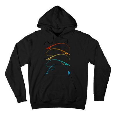 Fishing Lover Fisherman Retro Angling Angler Fishing Hoodie