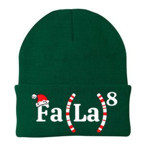 Fa (La)8 Funny Christmas Santa Fa La Math Teacher Student Knit Cap Winter Beanie