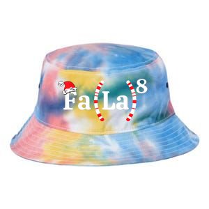 Fa (La)8 Funny Christmas Santa Fa La Math Teacher Student Tie Dye Newport Bucket Hat