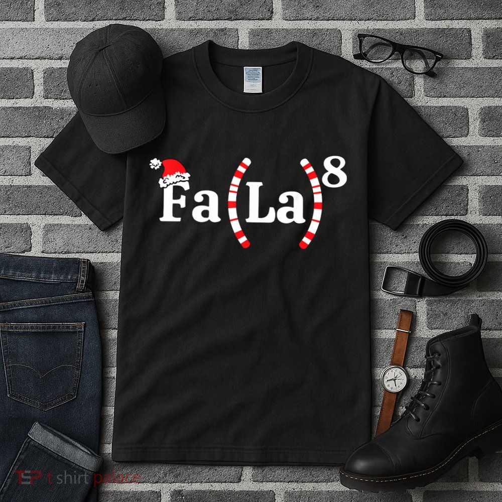 Fa (La)8 Funny Christmas Santa Fa La Math Teacher Student Tall T-Shirt