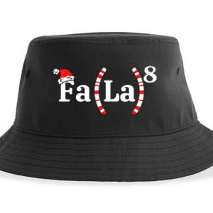 Fa (La)8 Funny Christmas Santa Fa La Math Teacher Student Sustainable Bucket Hat