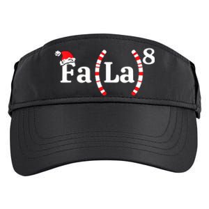 Fa (La)8 Funny Christmas Santa Fa La Math Teacher Student Adult Drive Performance Visor