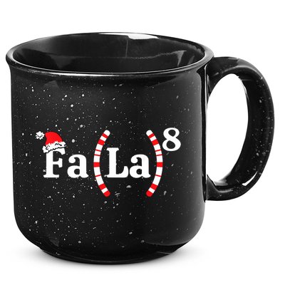 Fa (La)8 Funny Christmas Santa Fa La Math Teacher Student 15oz Campfire Ceramic Mug