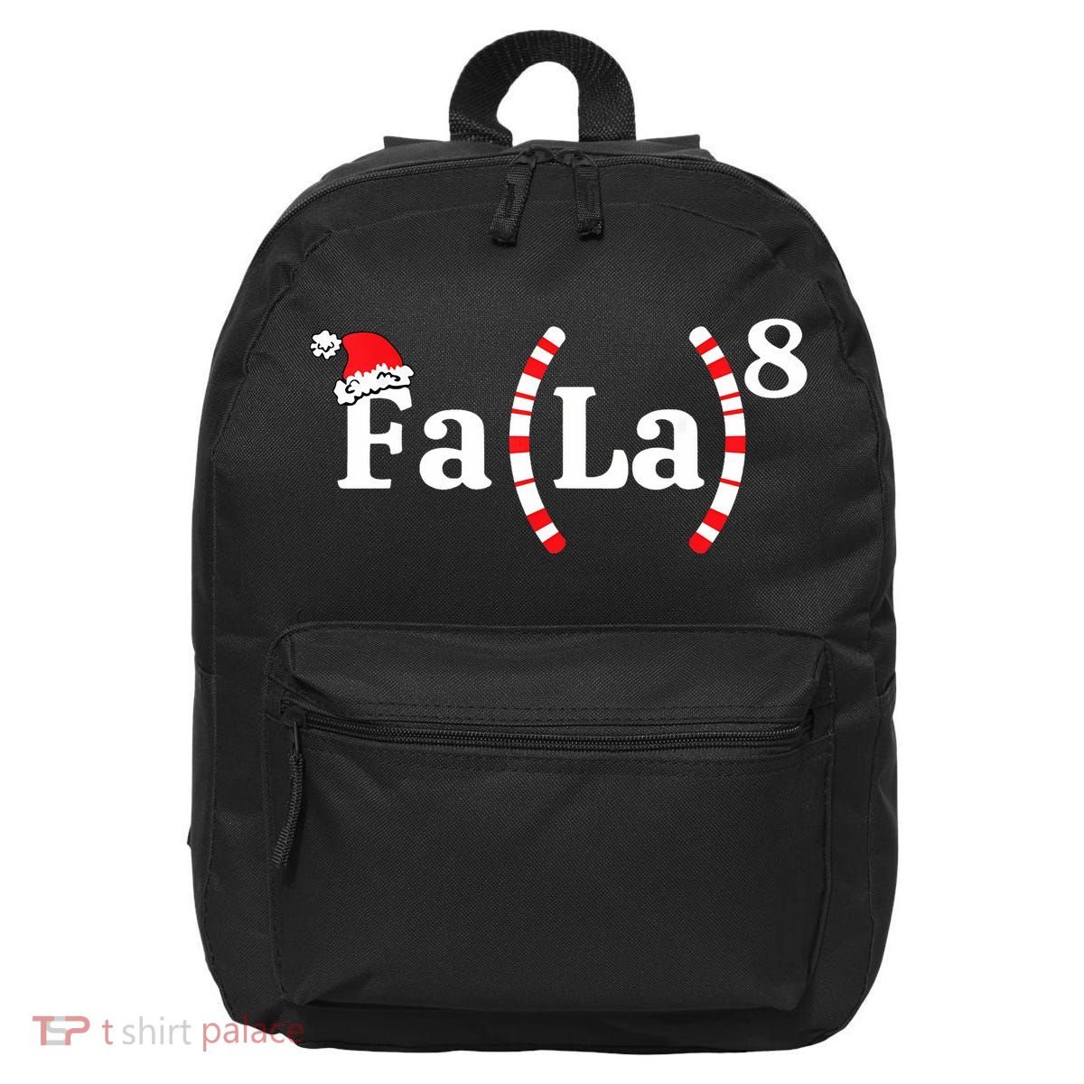 Fa (La)8 Funny Christmas Santa Fa La Math Teacher Student 16 in Basic Backpack