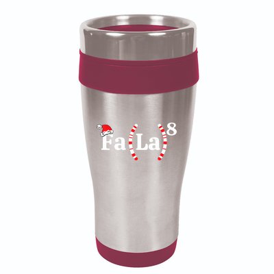 Fa (La)8 Funny Christmas Santa Fa La Math Teacher Student 16oz Travel Tumbler
