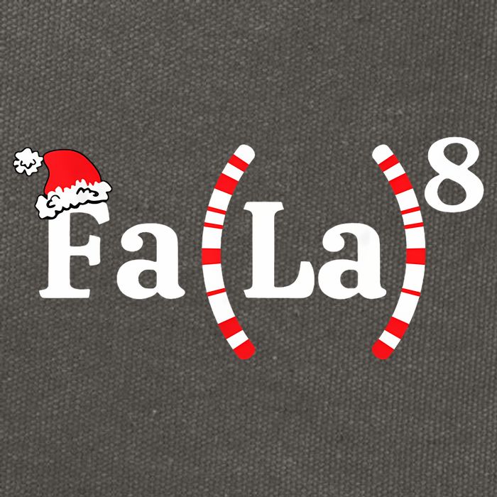 Fa (La)8 Funny Christmas Santa Fa La Math Teacher Student Cotton Canvas Backpack