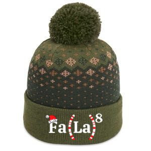 Fa (La)8 Funny Christmas Santa Fa La Math Teacher Student The Baniff Cuffed Pom Beanie