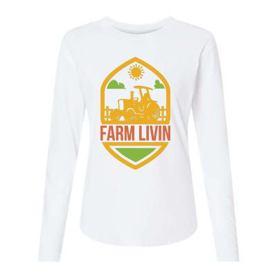 Farm Livin Womens Cotton Relaxed Long Sleeve T-Shirt