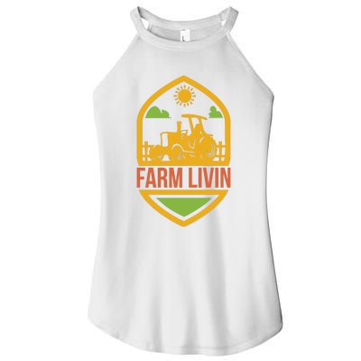 Farm Livin Women’s Perfect Tri Rocker Tank